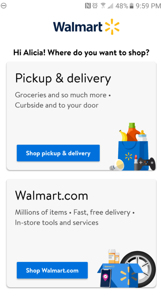 Walmart's App Offers Grocery Pickup Or Delivery—Here's How To Order